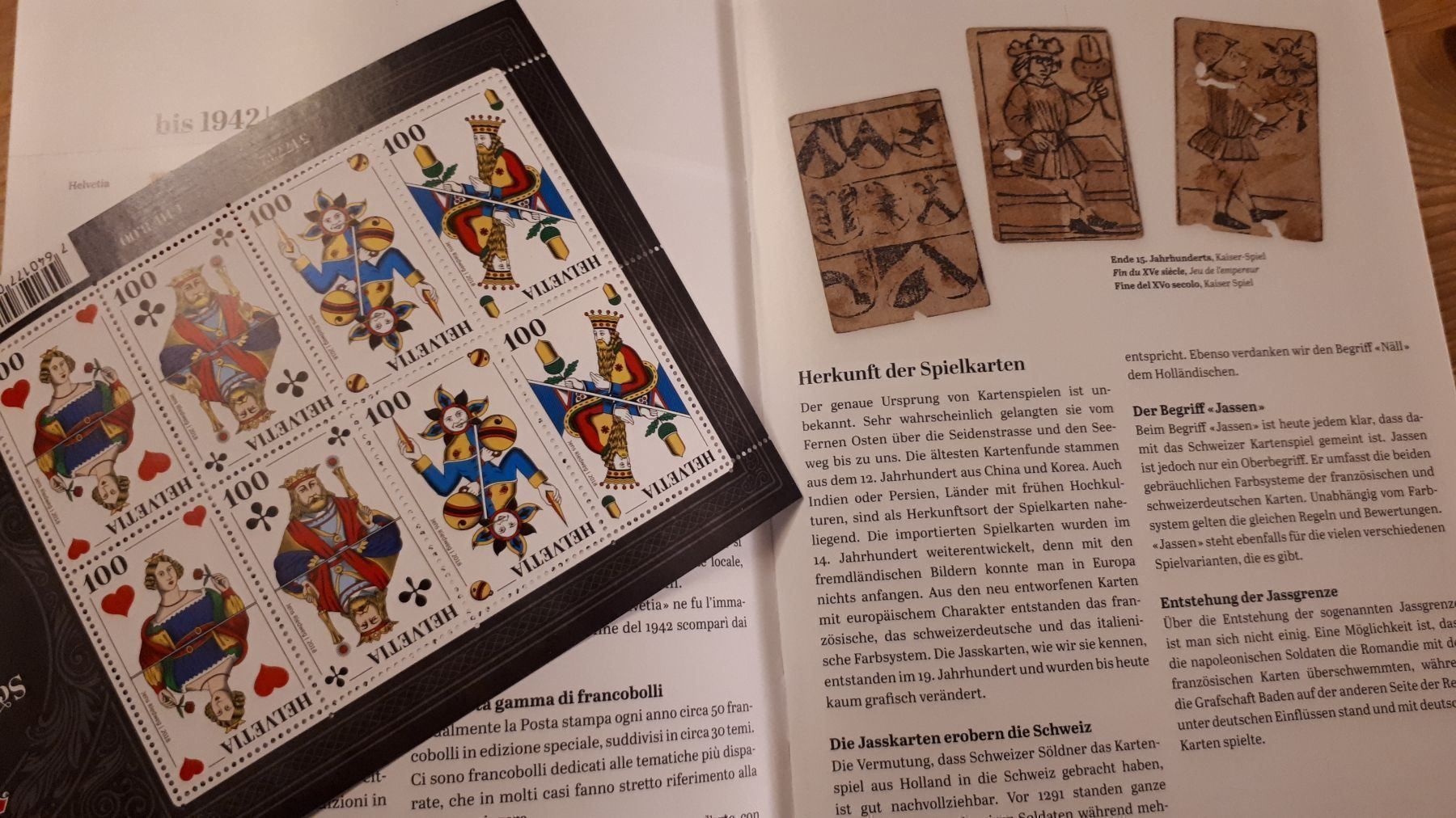 Giochi: Jass Jassen Post Marken Schweiz Geschenk – Nuovo e nell'imballaggio originale da Hedingen venduto da Zwackul 5