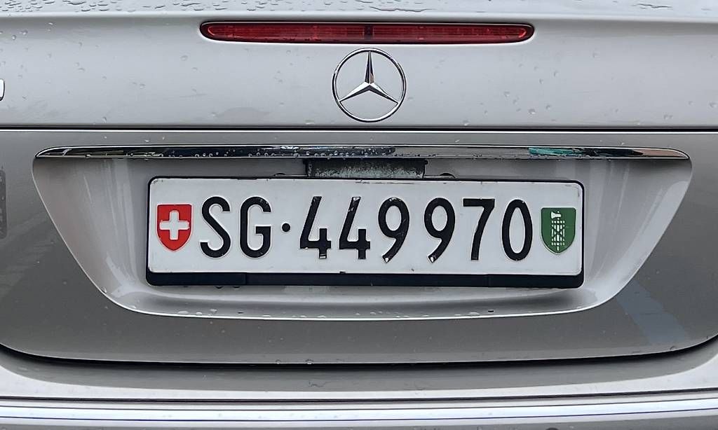 Insegne: Autonummer/ Schildnummer SG 449970 – Usato da St.Gallen venduto da Piran65