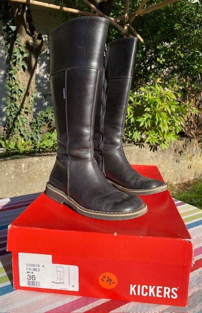 Kickers Scarpe da donna: Bottes cuir noir KICKERS – Usato da Cossonay-Ville venduto da mar_l2sz