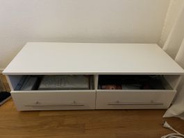 Möbel weiss 2 Schubladen offenes Fach guter Zustand