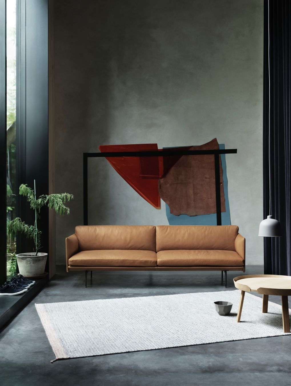 Muuto Divani: Muuto Ledersofa Outline – Usato da Zürich venduto da megr 6