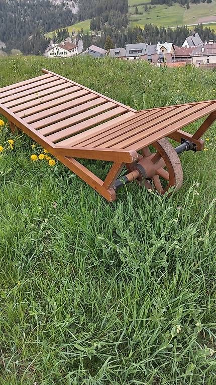 Sedie a sdraio: Sonnenliege aus Holz – Usato da Dübendorf venduto da Buch3 1