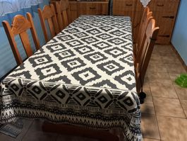 Très grande nappe de table - 100 % coton