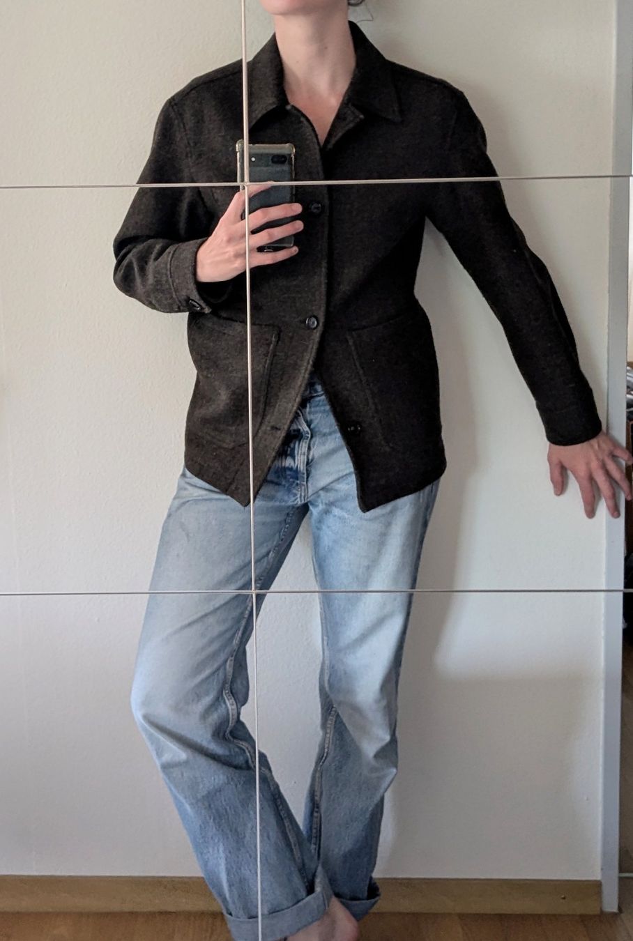 Zara Giacche: Zara Wool 100% Overcoat - Dark Green - M – Usato da Zürich venduto da Iris__ 1