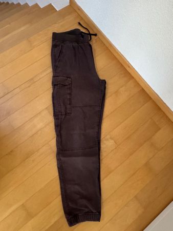 Hose dunkelbraun "Jogger", Gr. 158, H&M