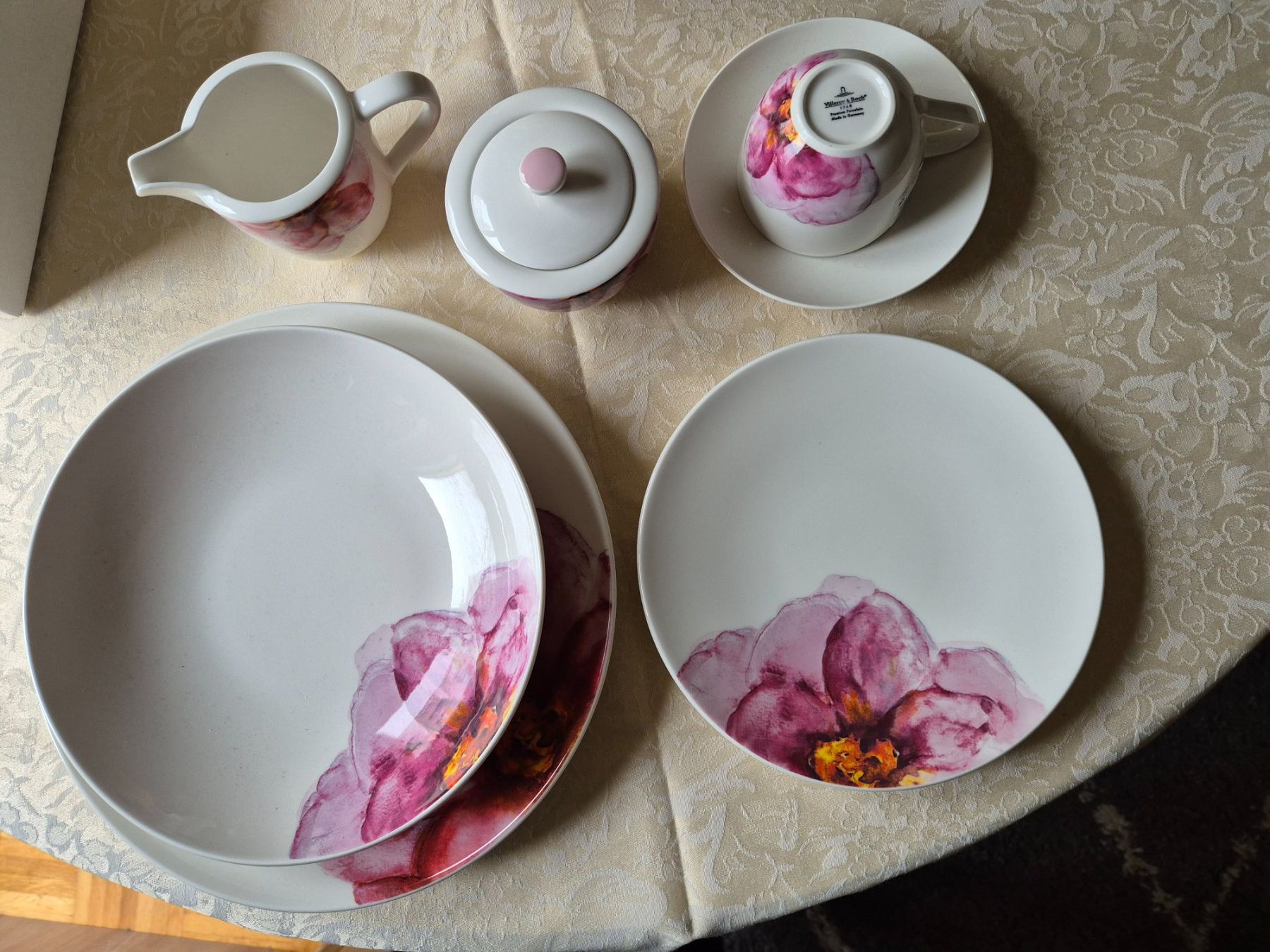 Villeroy & Boch Set di piatti: Geschirrset Rose Garden Villeroy & Boch – Nuovo e nell'imballaggio originale da Zürich venduto da canteiros 3