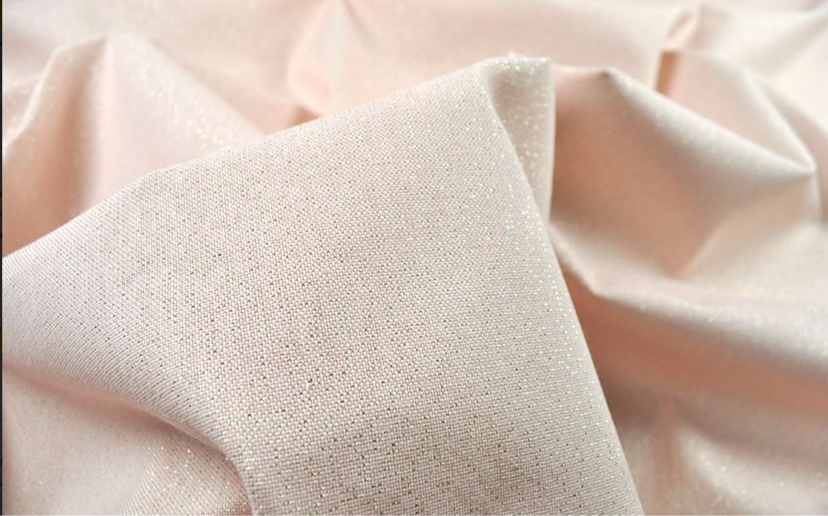 Tessuti: Dekostoff Gold-Glitzer - Rosé – Nuovo (secondo la descrizione) da Muttenz venduto da Benet01 1