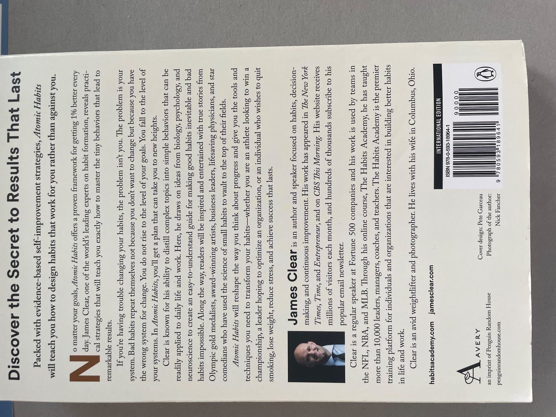 Bücher: Atomic Habits – Gebraucht aus Uetikon am See von cape03 1