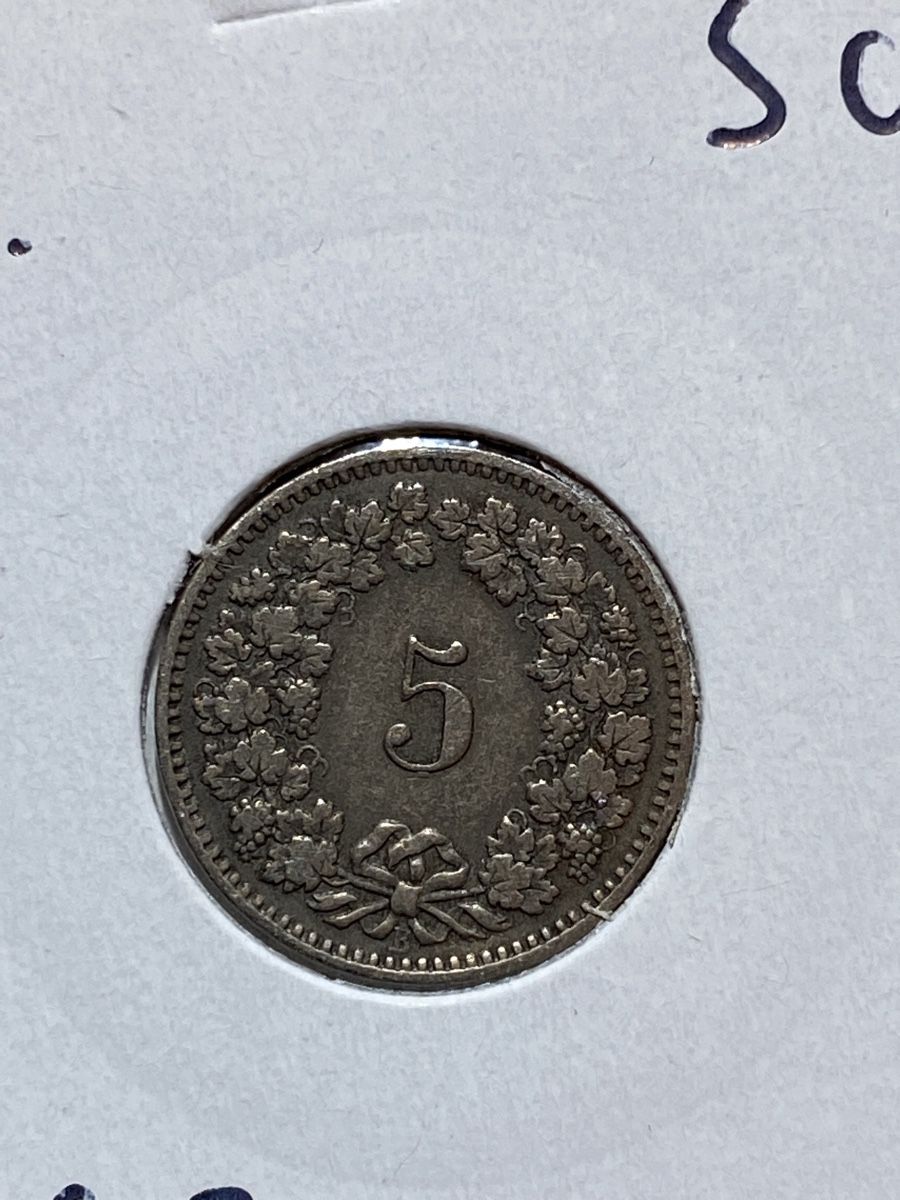 Tutti le monete: Suisse - 5 centimes - 1913 – Usato da Payerne venduto da Mike1682