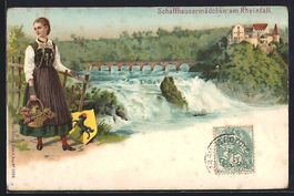Litho Schweiz, Schaffhausermädchen in T