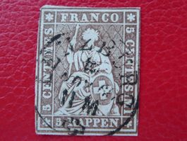 22G (22B4) mit Vollstempel LENZBURG vom 18.11.1860