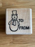 Holzstempel Snowmen von Stampabilities - P