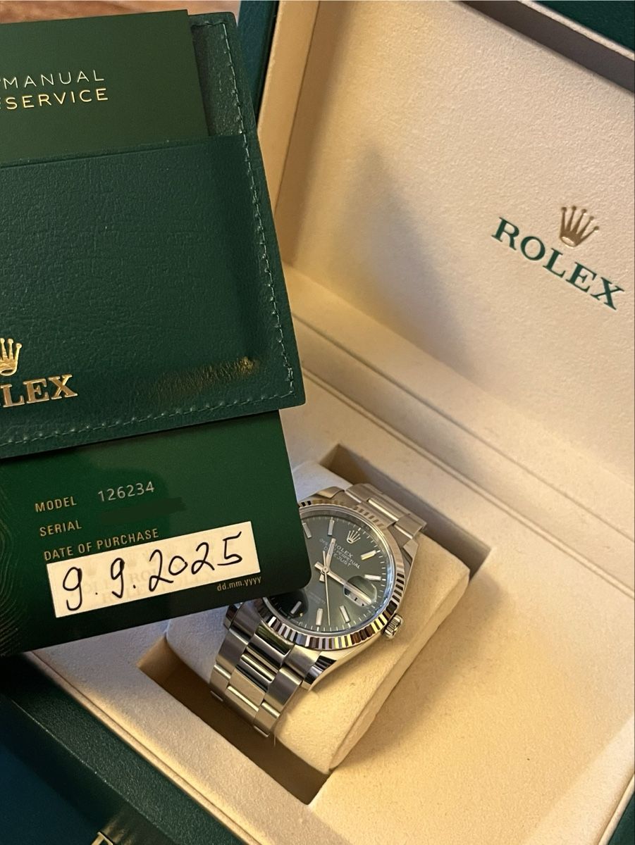 Rolex Orologi: Rolex Datejust 36mm mint green Dial 2025 – Usato da Zürich venduto da 24g24 2
