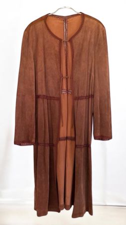 Vintage Wildleder Mantel im Boho Stil, Grösse M