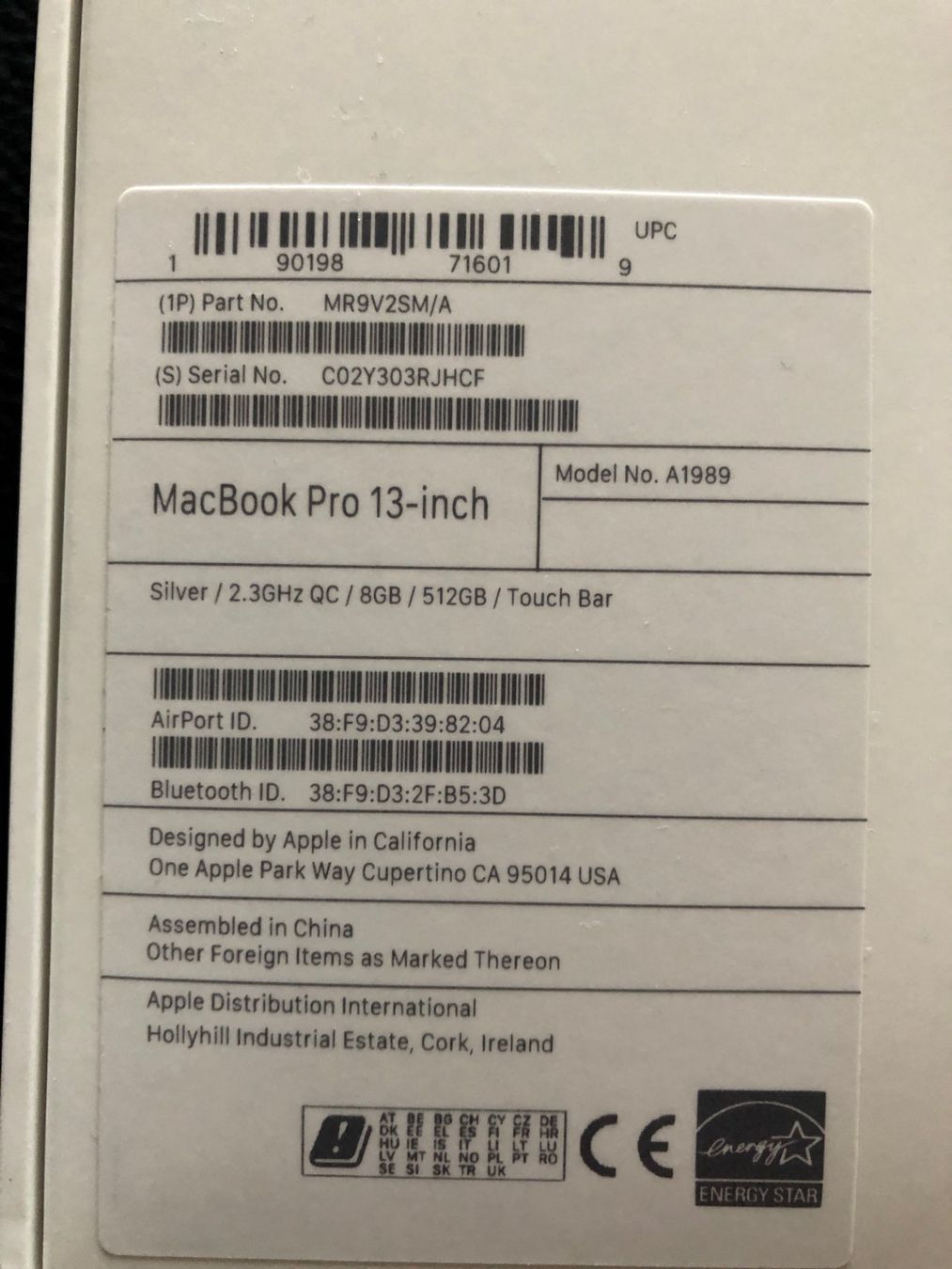 Apple Notebook: Macbook Pro 13 - i5 2.4 - 8Gb - 512Gb – Usato da Thalwil venduto da smans 6