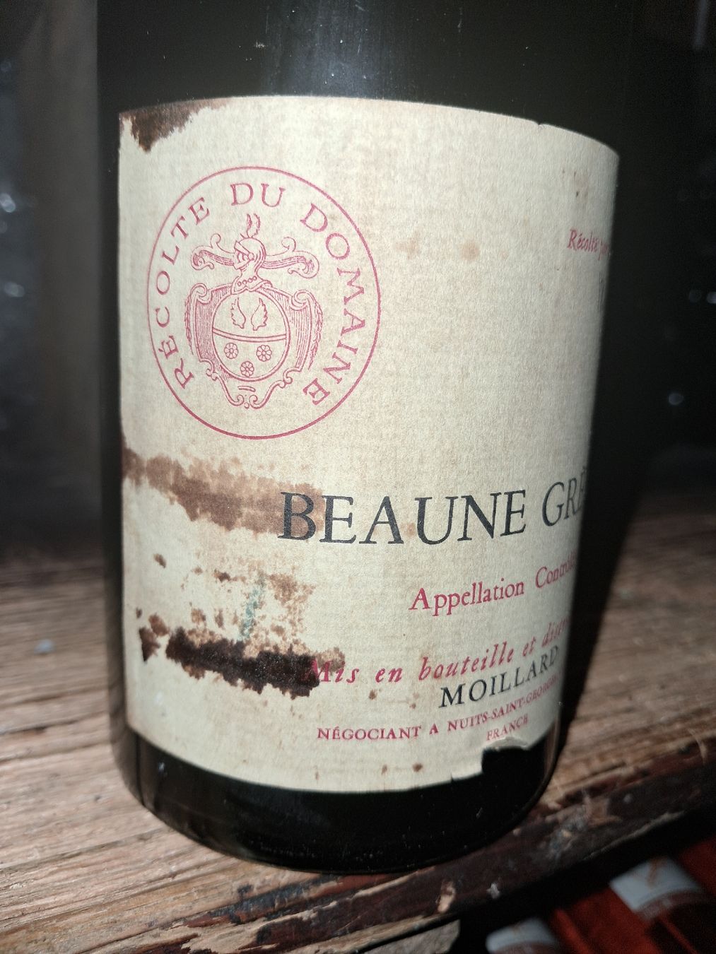 Vino: Beaune Grèves 1er Cru Moillard 1973    – Nuovo e nell'imballaggio originale da Le locle venduto da juliensaran 2