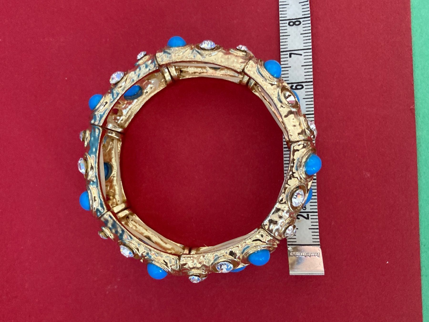 Bracciali & Braccialetti: Armreif vergoldet blauer glitzer – Usato da Laufen venduto da Trendmarket 8