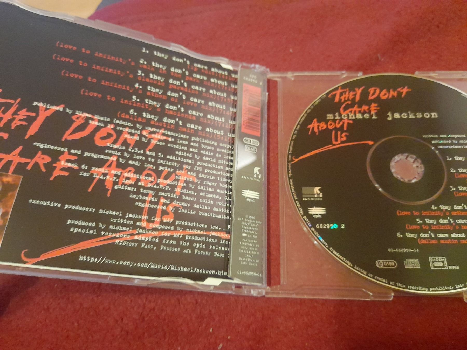 CDs: CD (Single) Michael Jackson They Don't Care About Us – Gebraucht aus Lustmühle von  1