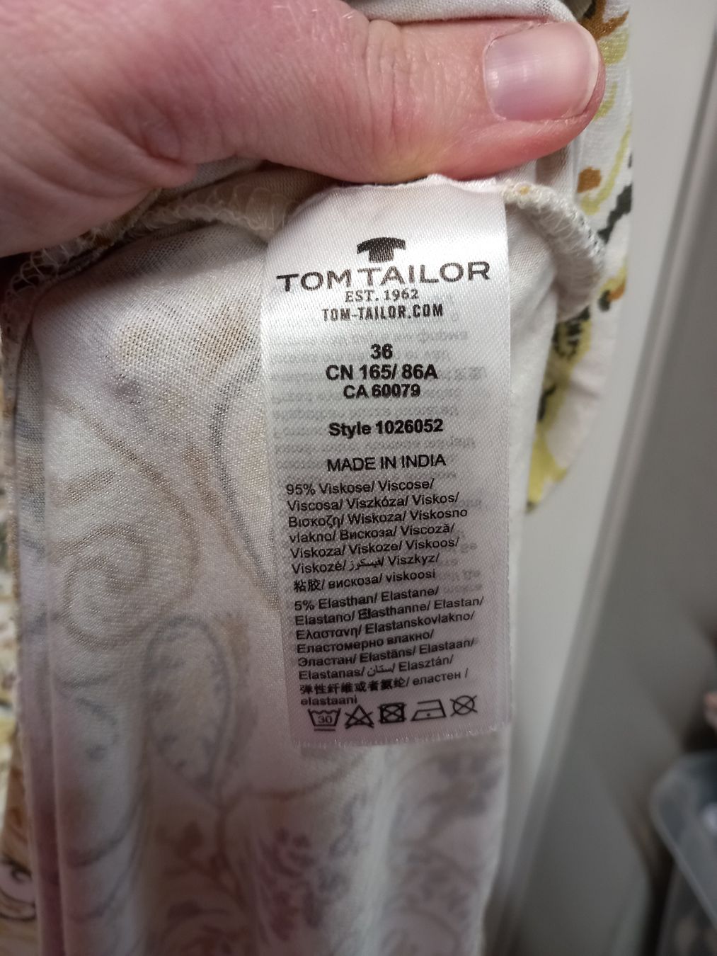 Tom Tailor Vestiti: TOM TAILOR Kleid Gr. 36 Viskose, Paisley-Muster – Usato da Merligen venduto da muss_haben 3