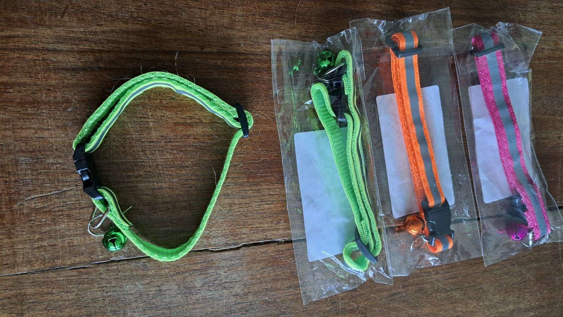 Leine & Halsband: EIN Katzen-/Hundehalsband reflekt. verst.b.19-33cm, divFarbe – Neu (gemäss Beschreibung) aus Ettingen von Maranathatalitha