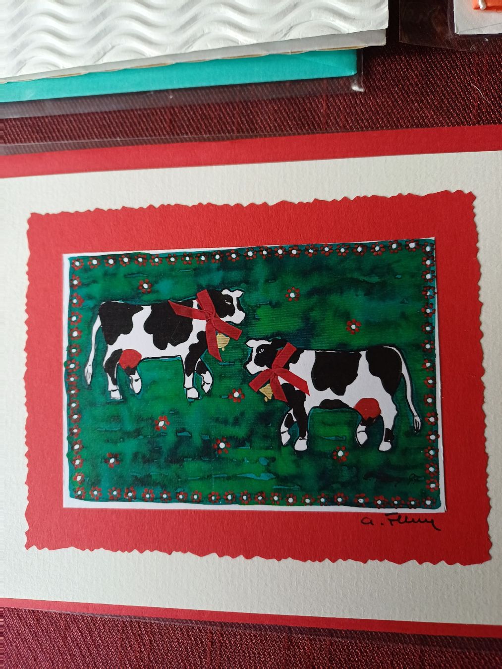 Cartoline: 4 Selbstgemachte Schreibkarten – Nuovo (secondo la descrizione) da Gächliwil venduto da lesidees 3