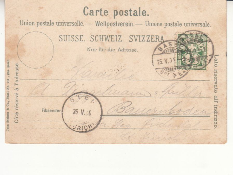 Cartes postales: Basel 1904 – D'occasion à Bürglen TG par StampGraf 1