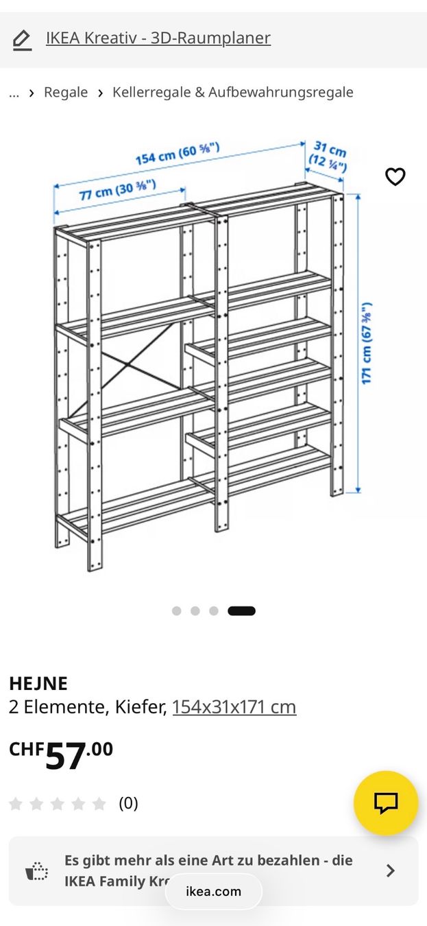 Ikea Étagères: HEJNE Regalsystem Kiefer, 2 Elemente – D'occasion à Zürich par JBblabla 3