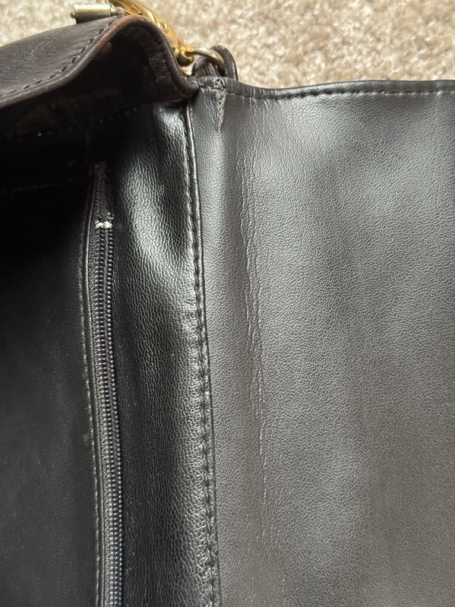 Taschen für Damen: Sac en cuir véritable marron foncé – Gebraucht aus Vuippens von Anna_as 2