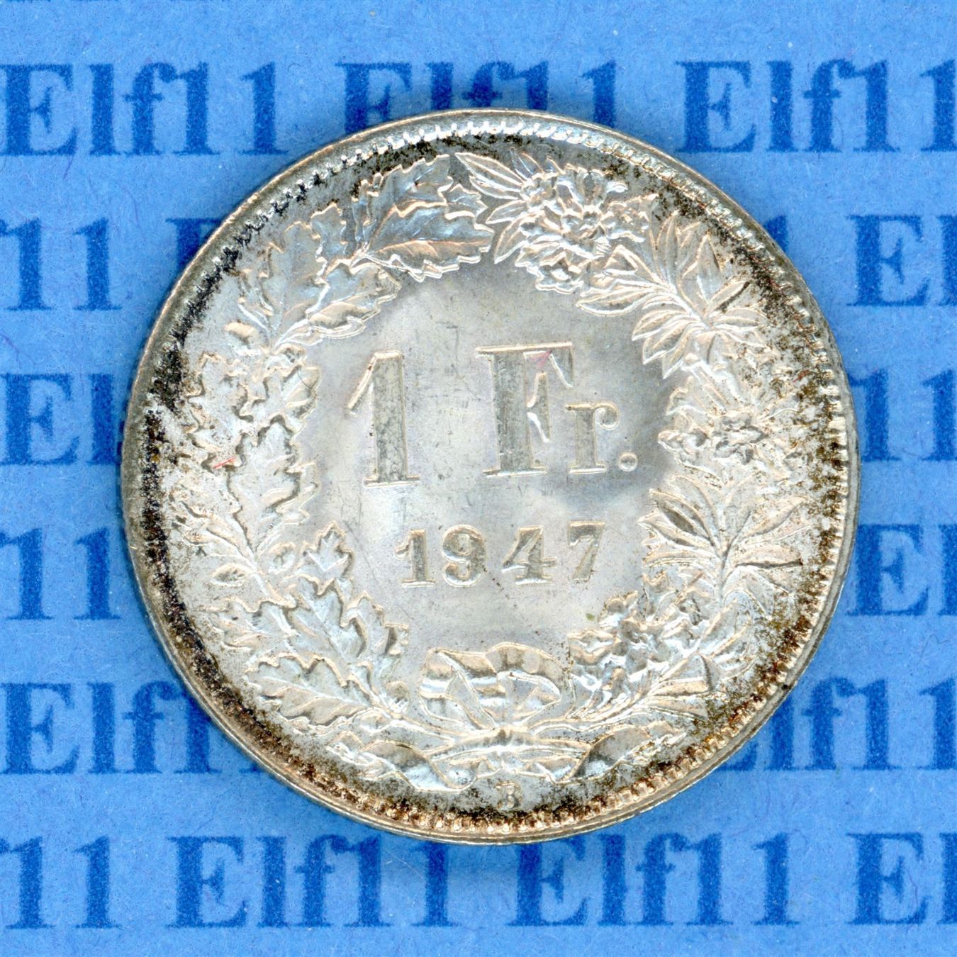 Tutti le monete: CHF___1.00 1947 stgl 1 Franken – Nuovo (secondo la descrizione) da Widnau venduto da Elf11
