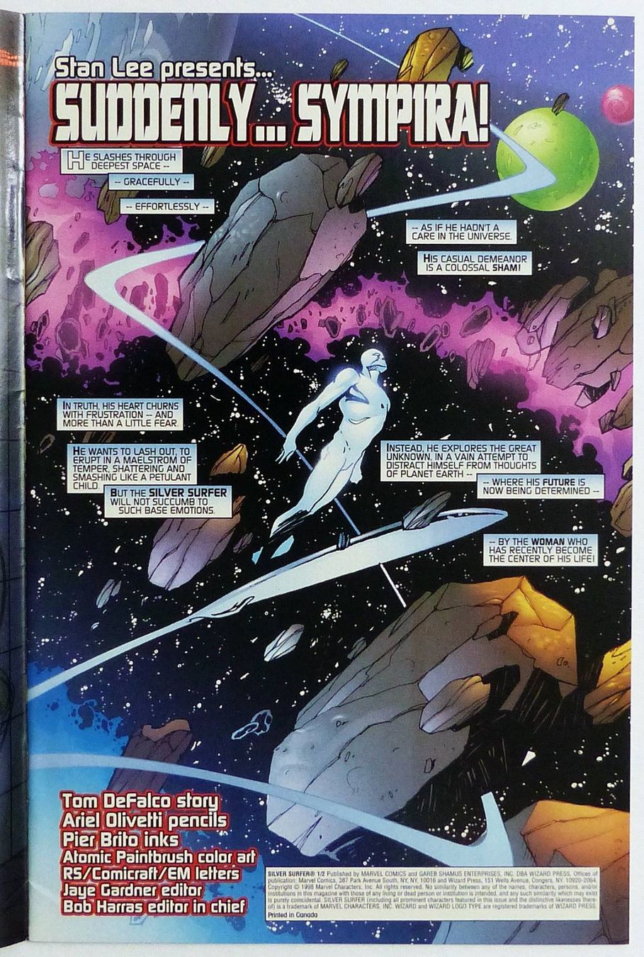 Comics: SILVER SURFER 1/2 WIZARD 1998 LIMITED EDITION WITH COA – Gebraucht aus Lugano von YouWantUS 2