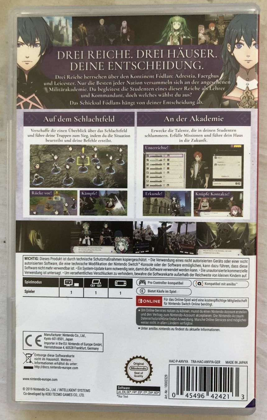 Nintendo Spiele: Nintendo Switch - Fire Emblem: Three Houses – Gebraucht aus Schaffhausen von durruti 2