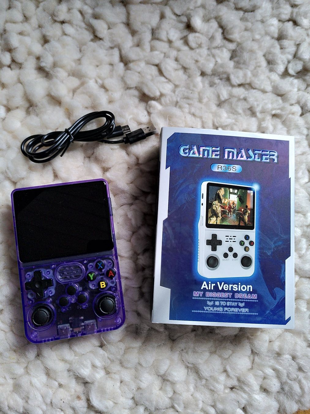 Game Master R36S Air - Retro Handheld Konsole - Lila (Gebraucht) in ...