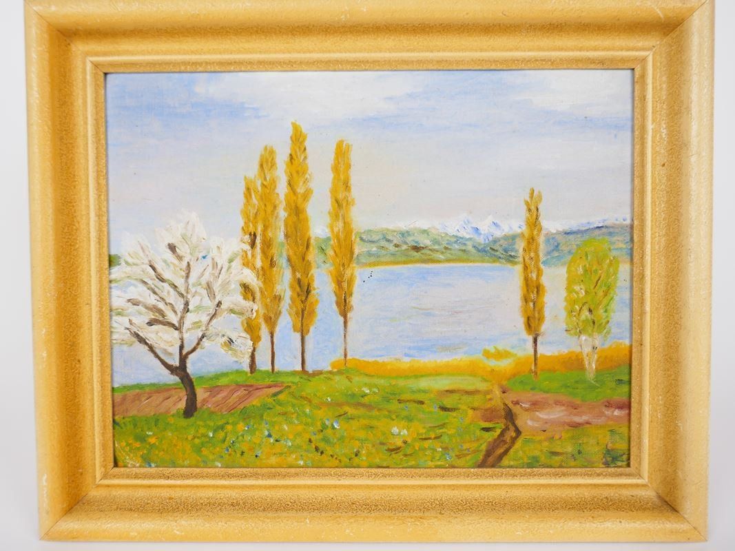 Dipinti: Acrylgemälde Landschaftsdarstellung – Usato da Urtenen-Schönbühl venduto da Restwert_Schoenbuehl 1