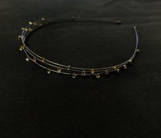 Haarreif silbern mit Glitzersteinen