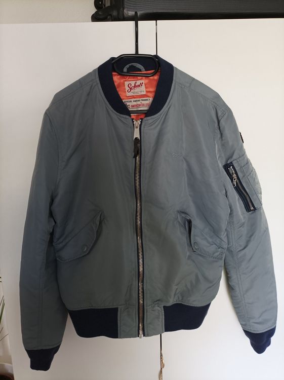 Veste Bomber Perfecto Schott Bros. Rouge - Taille L - Occasion En Très Bon état (défaut Doublure)