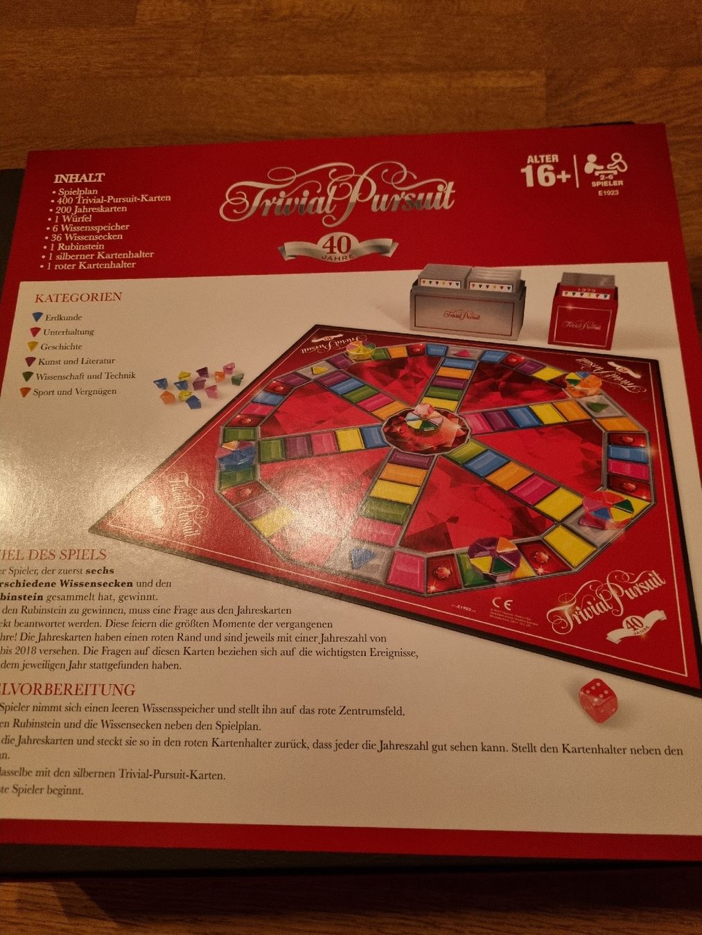 Hasbro Giochi: unbenutztes Trivial Pursuit 40th Anniversary Ruby Edition – Nuovo (secondo la descrizione) da Bern venduto da Meper 3