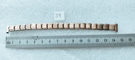 Uhrenarmband Stainless Steel 11mm Anstoss, Gold Farbe