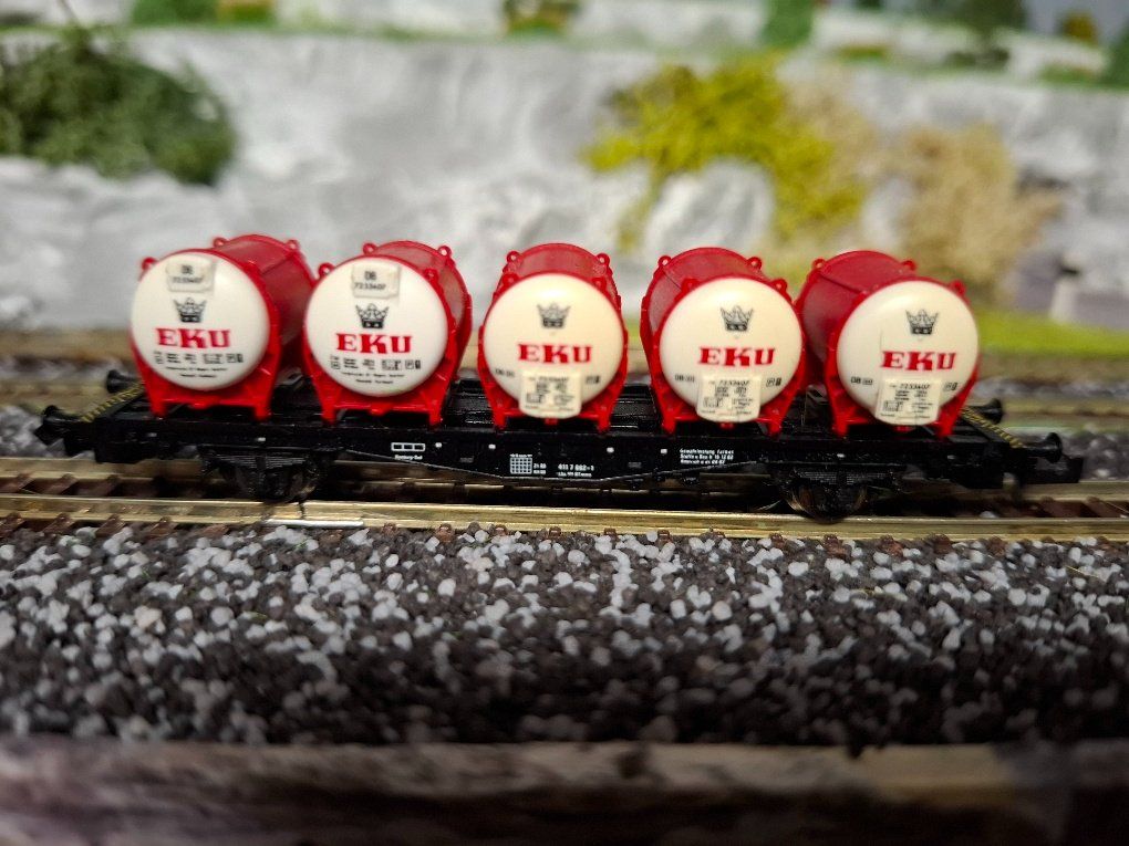Fleischmann Modelleisenbahnen: Fleischmann Bier-Tankwagen Spur N – Gebraucht aus Henau von fag_lzx9