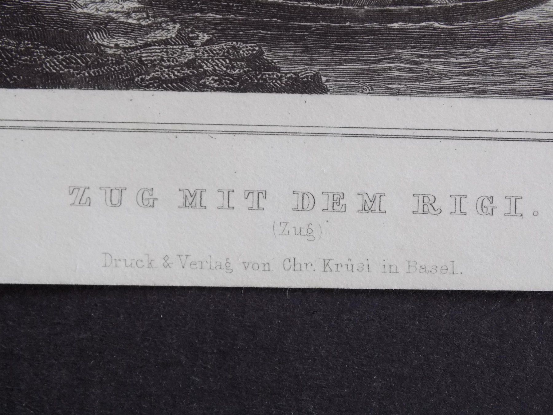 Incisioni: Zug mit der Rigi – Usato da Risch venduto da Rischli15 2