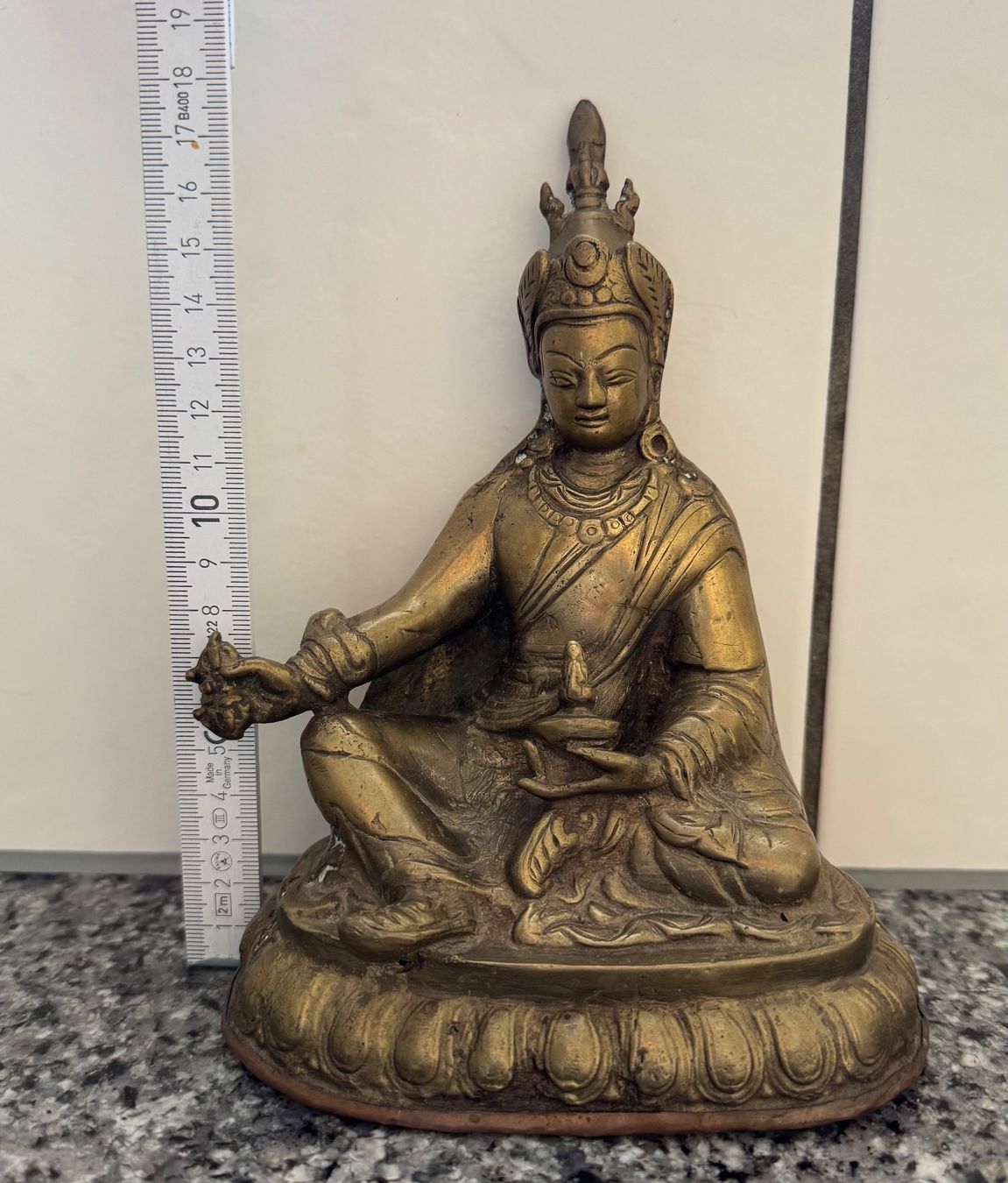 Figuren: Buddha Figur Messing 918g - Vintage – Gebraucht aus Flumenthal von Krajan 8