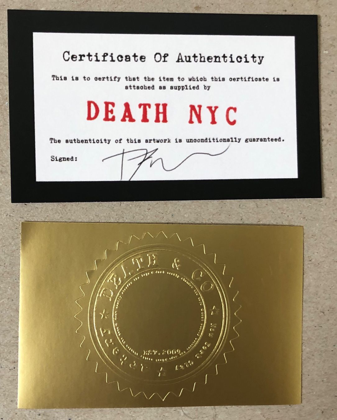 Grafiken & Lithographien: Death: Flying Donald, signiert 23/100 – Neu (gemäss Beschreibung) aus Meilen von Smgdesign 6