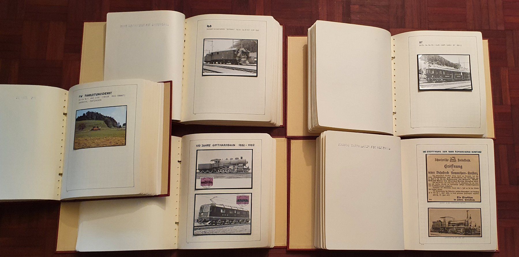 Cartoline postali: Schöne Sammlung Eisenbahnen in 5 KABE-Alben – Usato da Kreuzlingen venduto da Rschweiz1 1