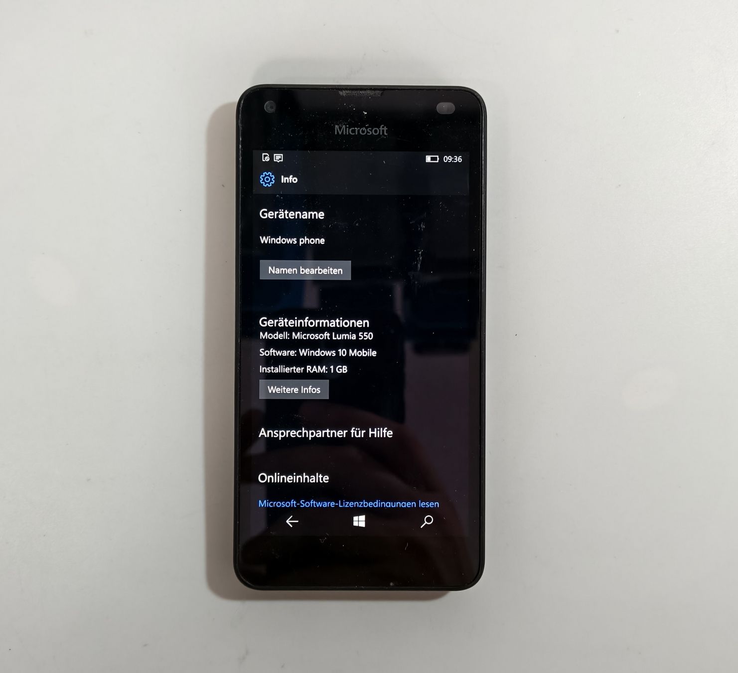 Microsoft Telefoni cellulari / Smartphones: Microsoft Lumia 550 – Usato da Ehrendingen venduto da Rocky985 2