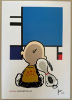 KeC: Snoopy Mondrian Art Lover (A3), POP Art, signiert 9/20
