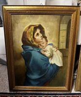 Schönes Ölbild auf Leinwand „Madonna con Figlio di Feruzzi“