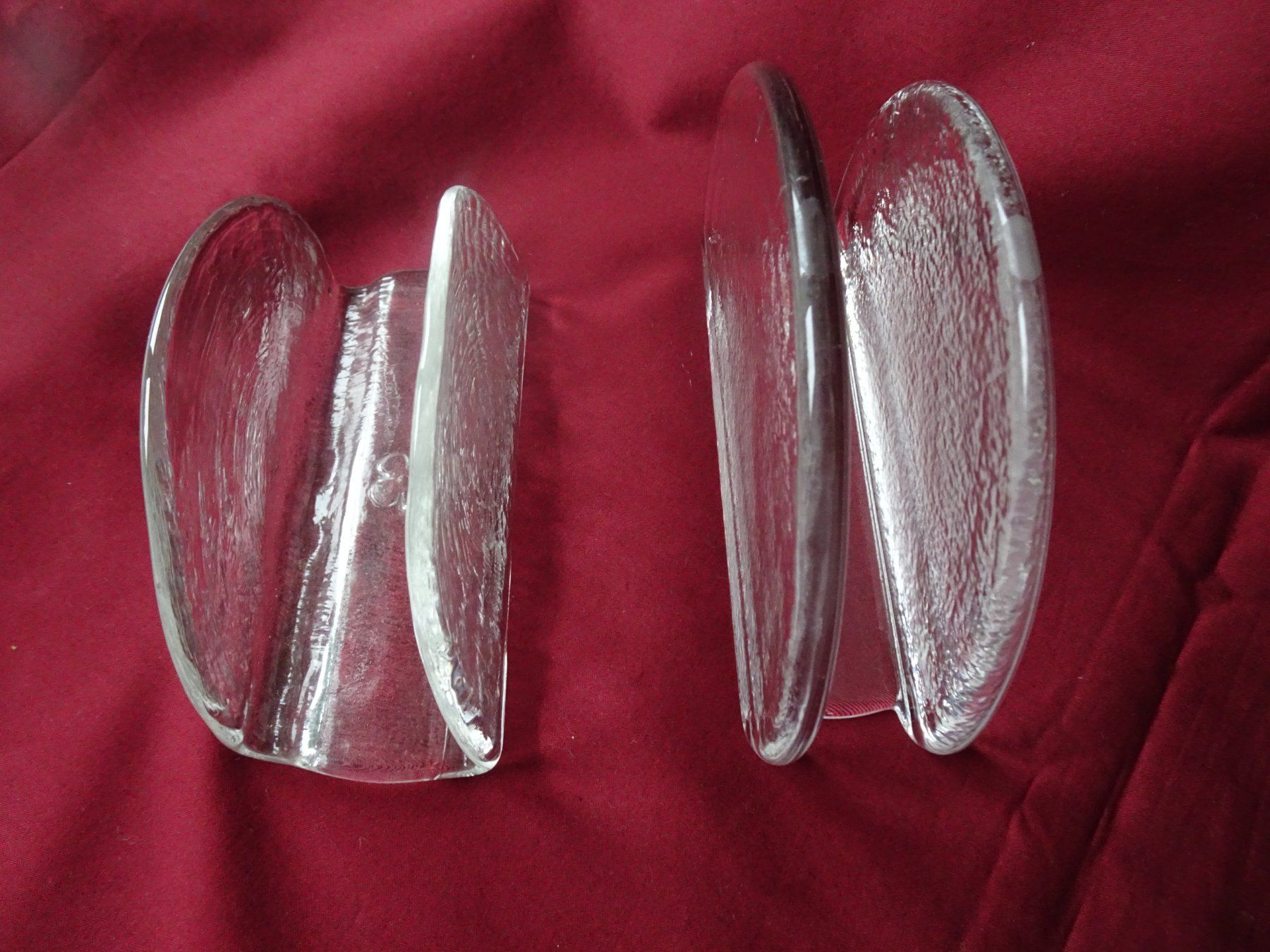 Gläser: Glas Brief-und Serviettenhalter. 2 Stück, glasklar – Neu (gemäss Beschreibung) aus Berikon von Splendida43 1