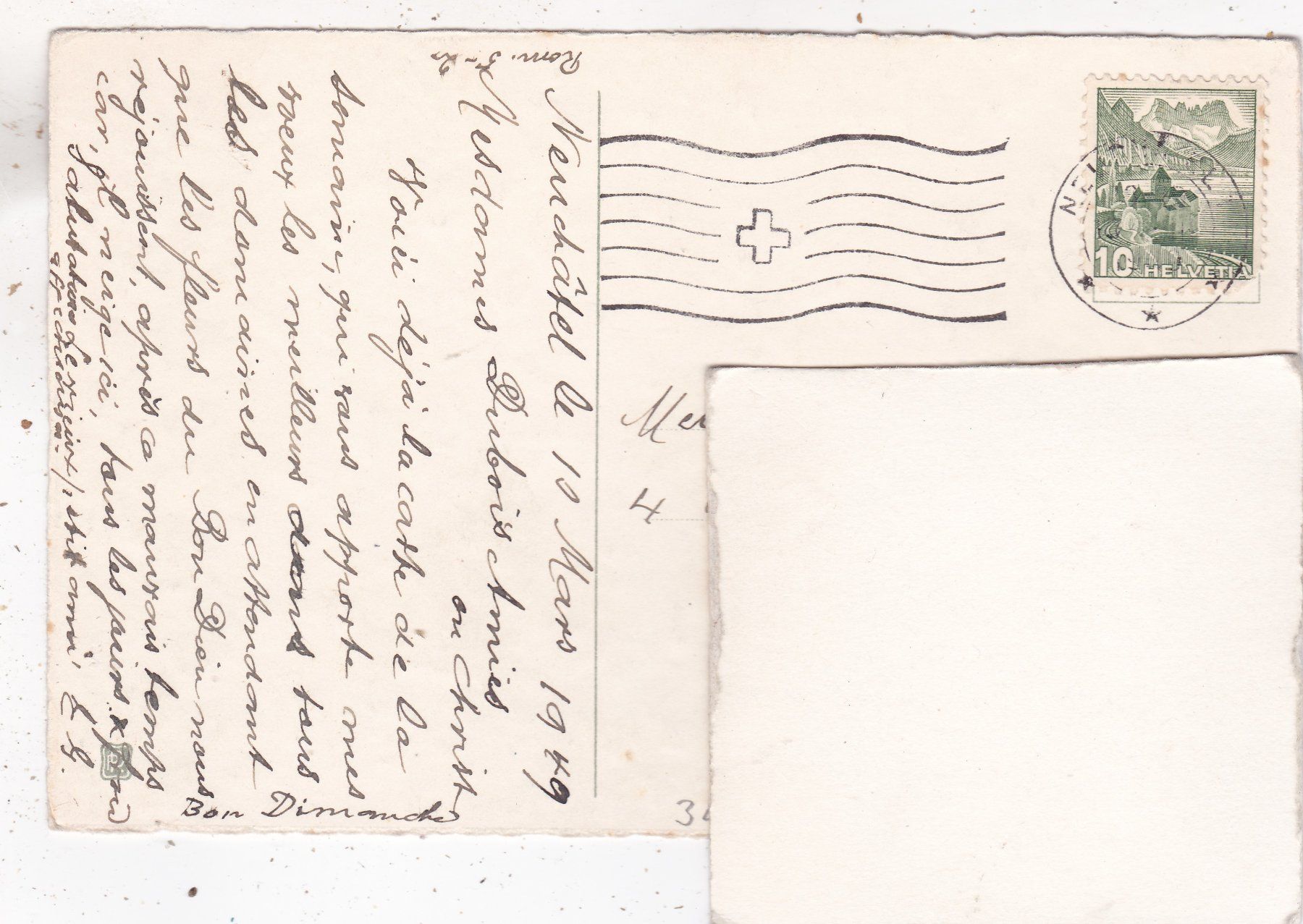 Cartoline postali: Kitsch Rosen 1949 – Usato da Herisau venduto da Lisegrat2008 1