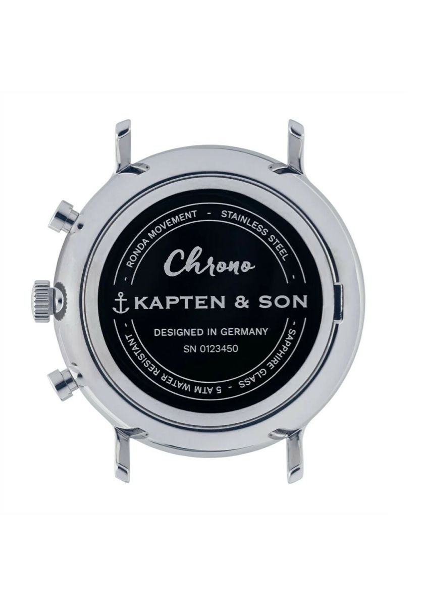 Kapten & Son Orologi: Kapten & son Chrono Silber Uhr – Usato da Zürich venduto da van_58nb 3