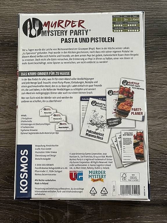 Giochi: Kosmos Spiel Murder Mystery Party  – Usato da Zufikon venduto da kat_w9sv 1