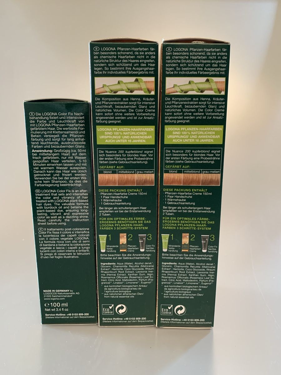 Tinte: Logona Haarfarbe und Color Fix – Nuovo e nell'imballaggio originale da Männedorf venduto da palladio 1